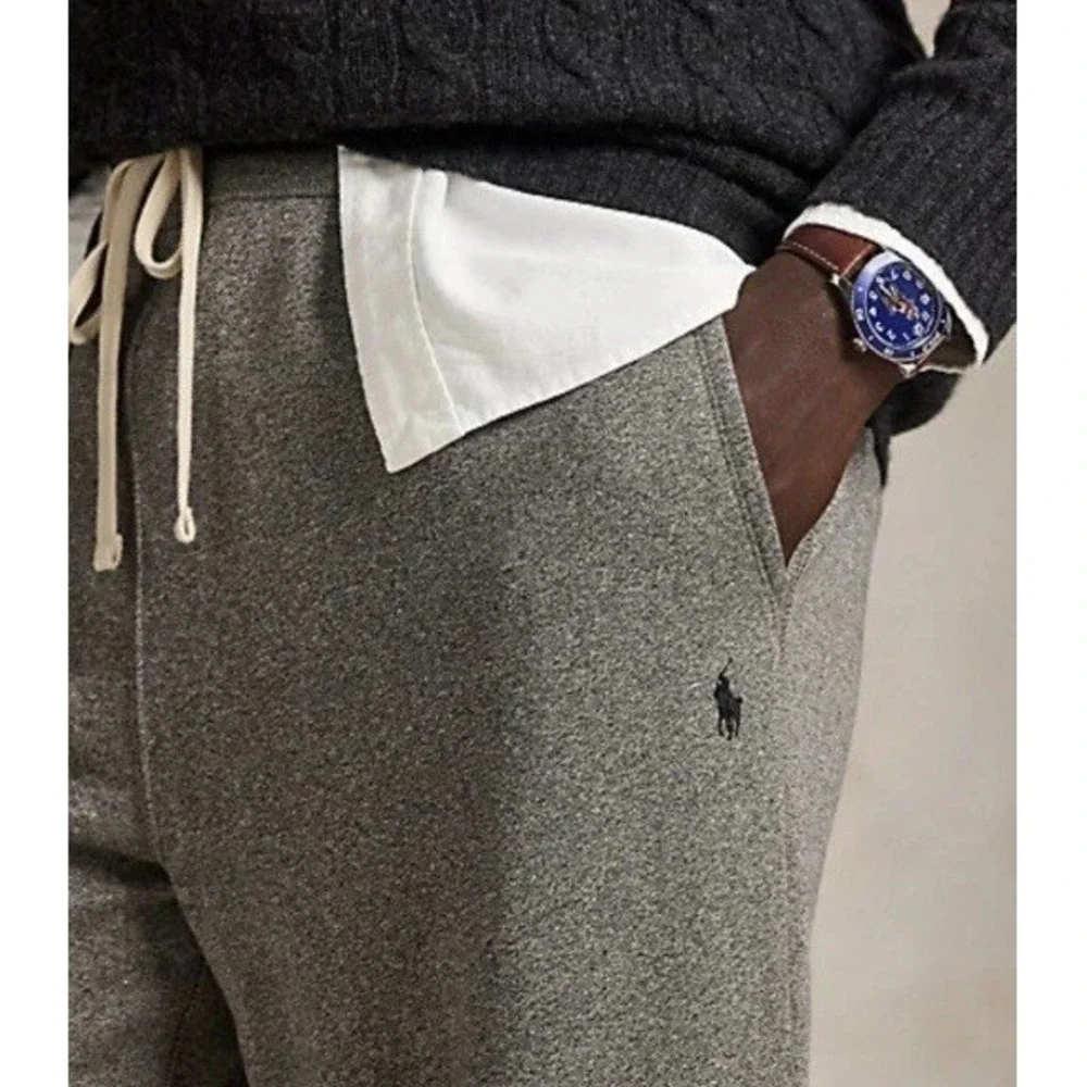 Polo Ralph Lauren Men's Gray Pony Logo Fleece Sweatpants Pants Big Sz 3XB